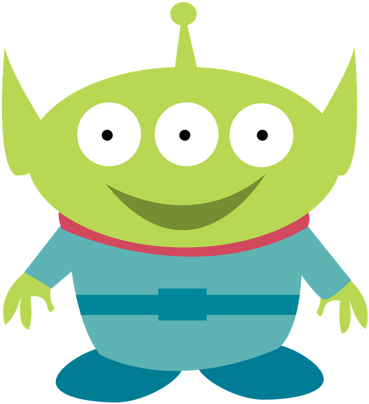 Vector Royalty Free Library Toy Story Kids Clip Art - Toy Story Alien Clipart (900x882), Png Download