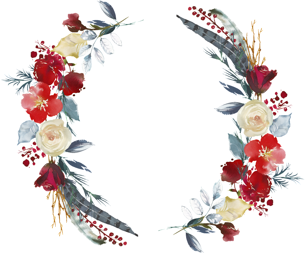 This Graphics Is Hand Painted Red Floral Shading Png - Portable Network Graphics (1024x853), Png Download