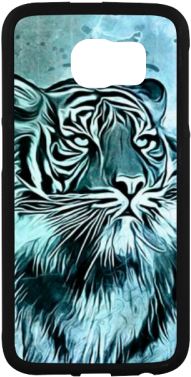 Watercolor Tiger Rubber Case For Samsung Galaxy S6 - Designedbyindependentartists Case For Lg K4 2017 - (500x500), Png Download