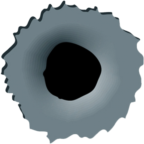Bullet Hole Png Clipart - Hole Png (476x456), Png Download