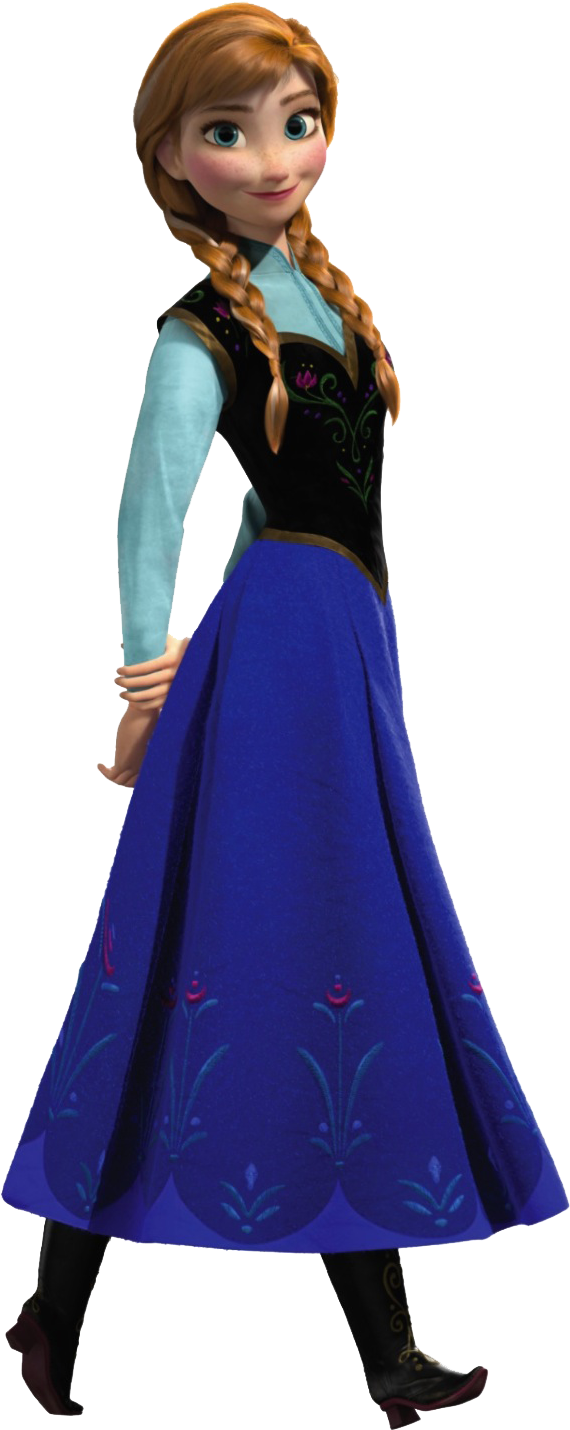 Disney Anna 2013 Princess Frozen - Anna Frozen Png (673x1462), Png Download