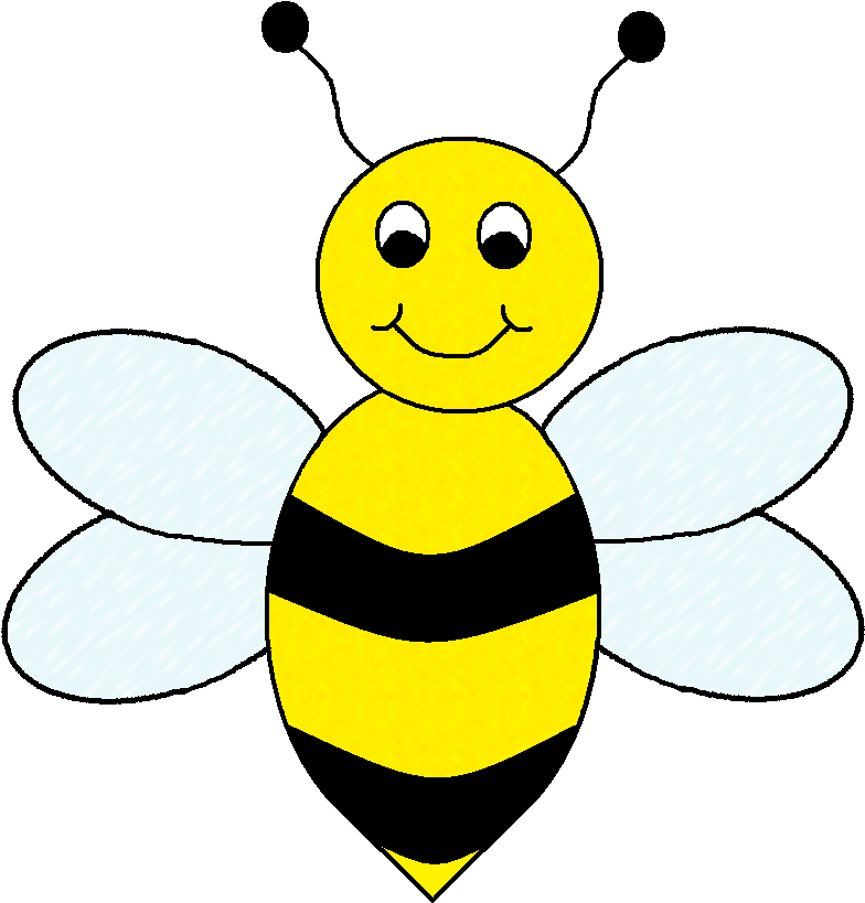 Bee Images Clip Art - Free Bumble Bee Cartoon (804x857), Png Download
