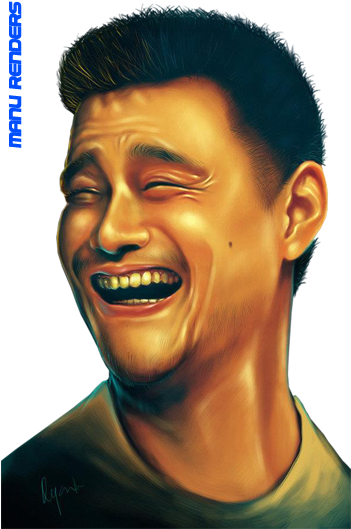 Free Icons Png - Yao Ming Meme (350x538), Png Download