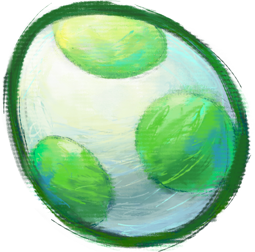 Yoshi Egg Green Artwork - Transparent Yoshi Egg (970x959), Png Download