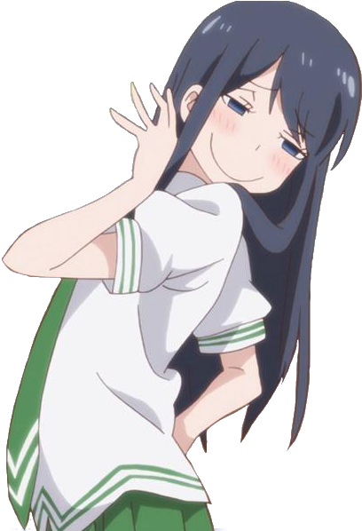 Clothing Human Hair Color Anime Joint Cartoon Black - Smug Anime Girl (447x597), Png Download