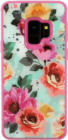 Samsung Galaxy S9 Tough Art Case - Illustrator Floral Patterns Vector (500x500), Png Download