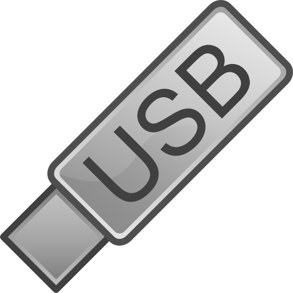 Usb Flash Drive Icon Clipper - Usb Clipart (600x600), Png Download