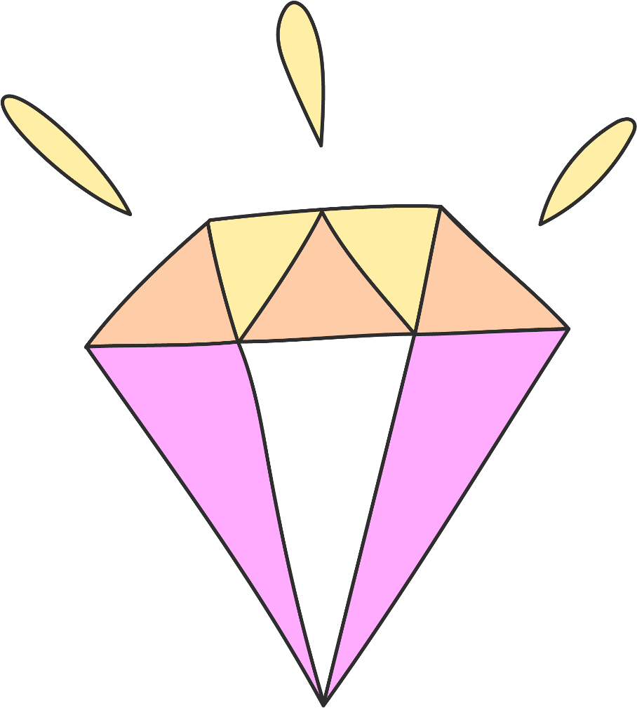 Ftestickers Accent Pretty Cutefr - Diamond (1024x1024), Png Download