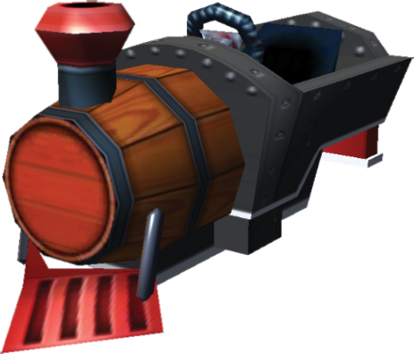 Mk7 Barrel Train - Mario Kart 7 Koopa (463x396), Png Download