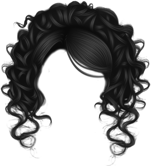 Black Hair Png Image With Transparent Background - Transparent Background Hair Clipart (795x693), Png Download