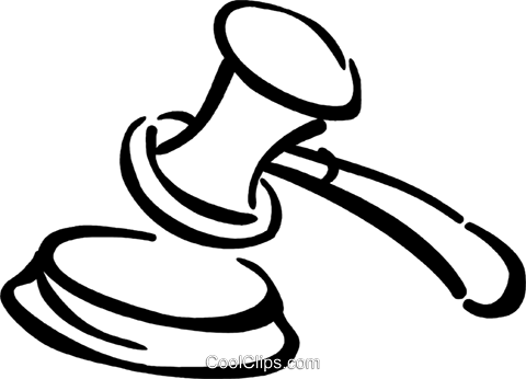 Exclusive Gavel Clipart Clip Art At Clker Com Vector - Gerichtshammer Clipart (480x346), Png Download