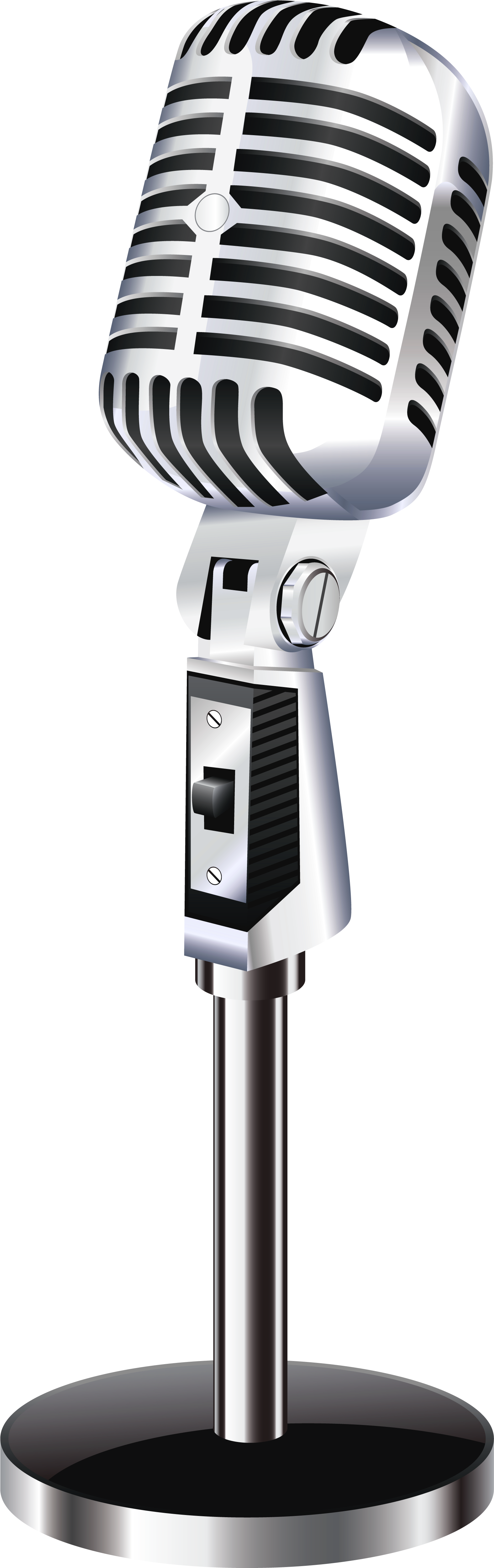 Microphone Png Image - Retro Microphone Png (1991x5423), Png Download