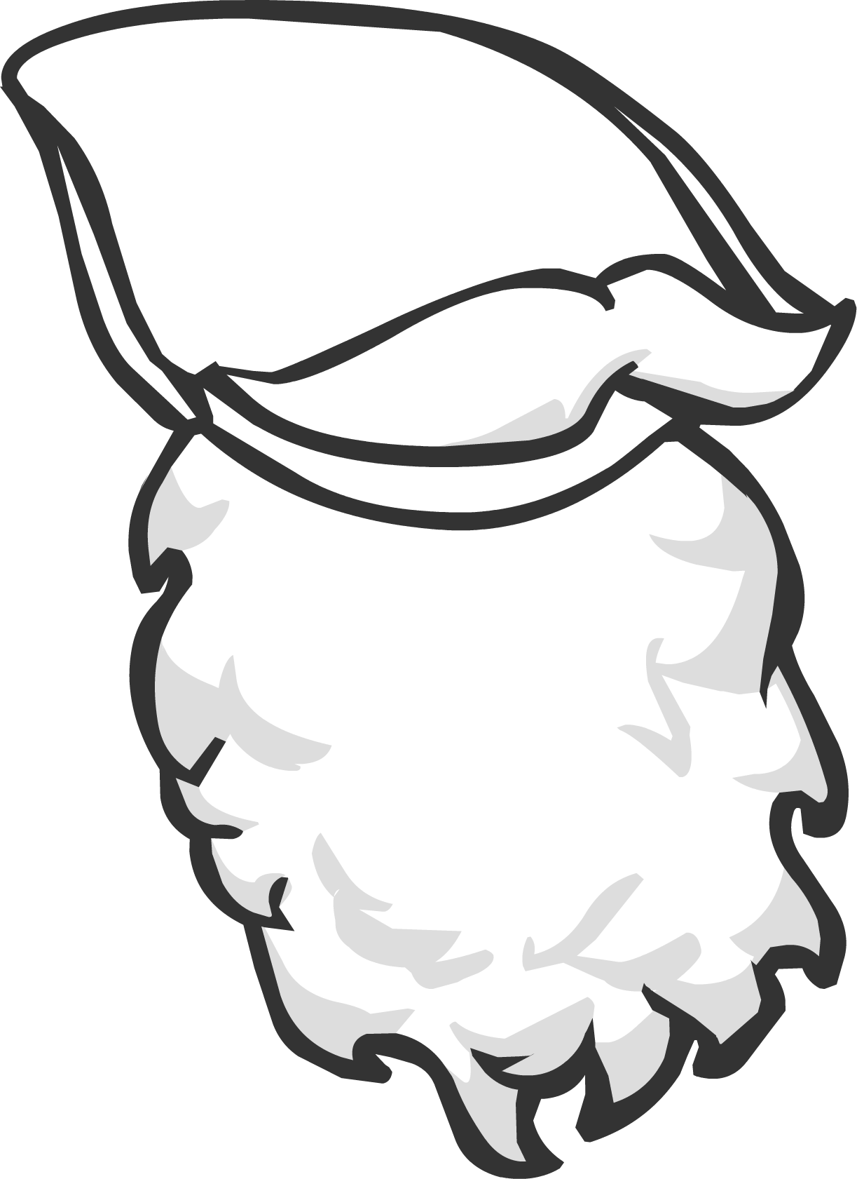 Santa Beard - Club Penguin (1223x1681), Png Download