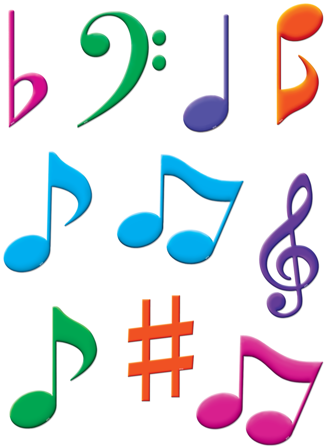 Tcr 5417 Musical Notes Cutouts Educators At Heart - Treble Clef (900x900), Png Download
