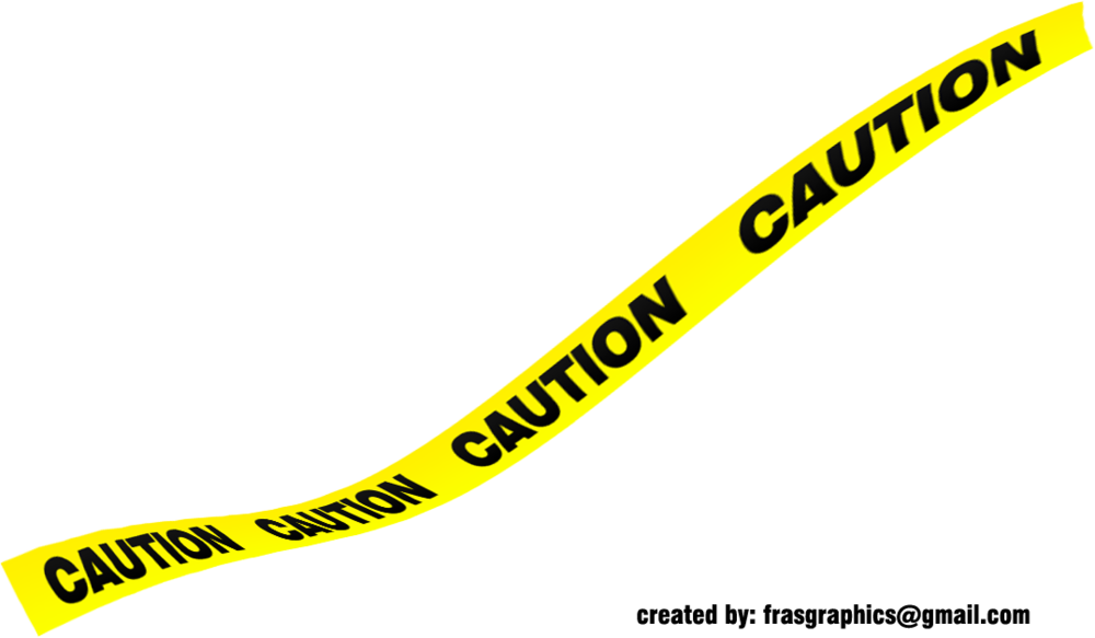 Share This Image - Yellow Caution Tape Png (1000x583), Png Download