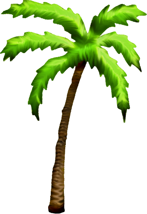 Palm Tree Png - Palm Tree Art Png (516x750), Png Download