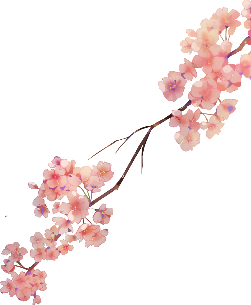 Sakura Flower Watercolor Petals Nature - Watercolor Painting (860x1046), Png Download