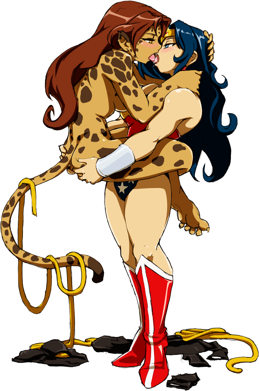 569kib, 1024x1409, - Wonder Woman Cheetah Love (1024x1409), Png Download
