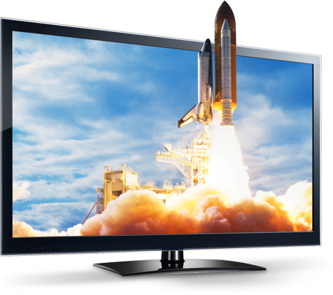 Logout - 3d Tv Png (469x415), Png Download