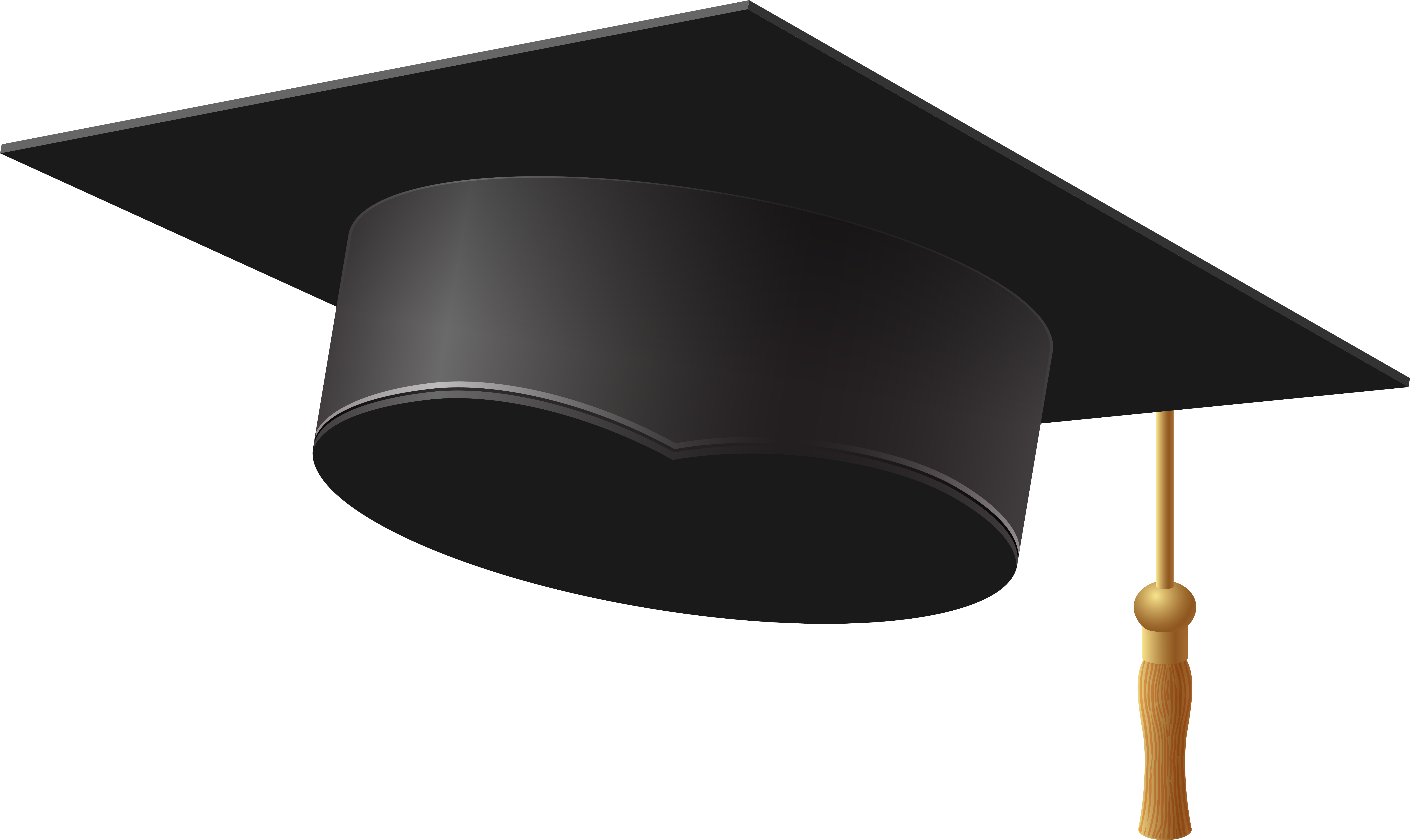 Degree Hat Transparent - Transparent Background Graduation Cap Png (7748x4615), Png Download
