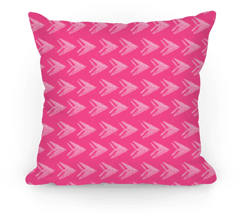 Pink Watercolor Arrow Pattern Pillow - Spoonflower, Inc. (484x484), Png Download