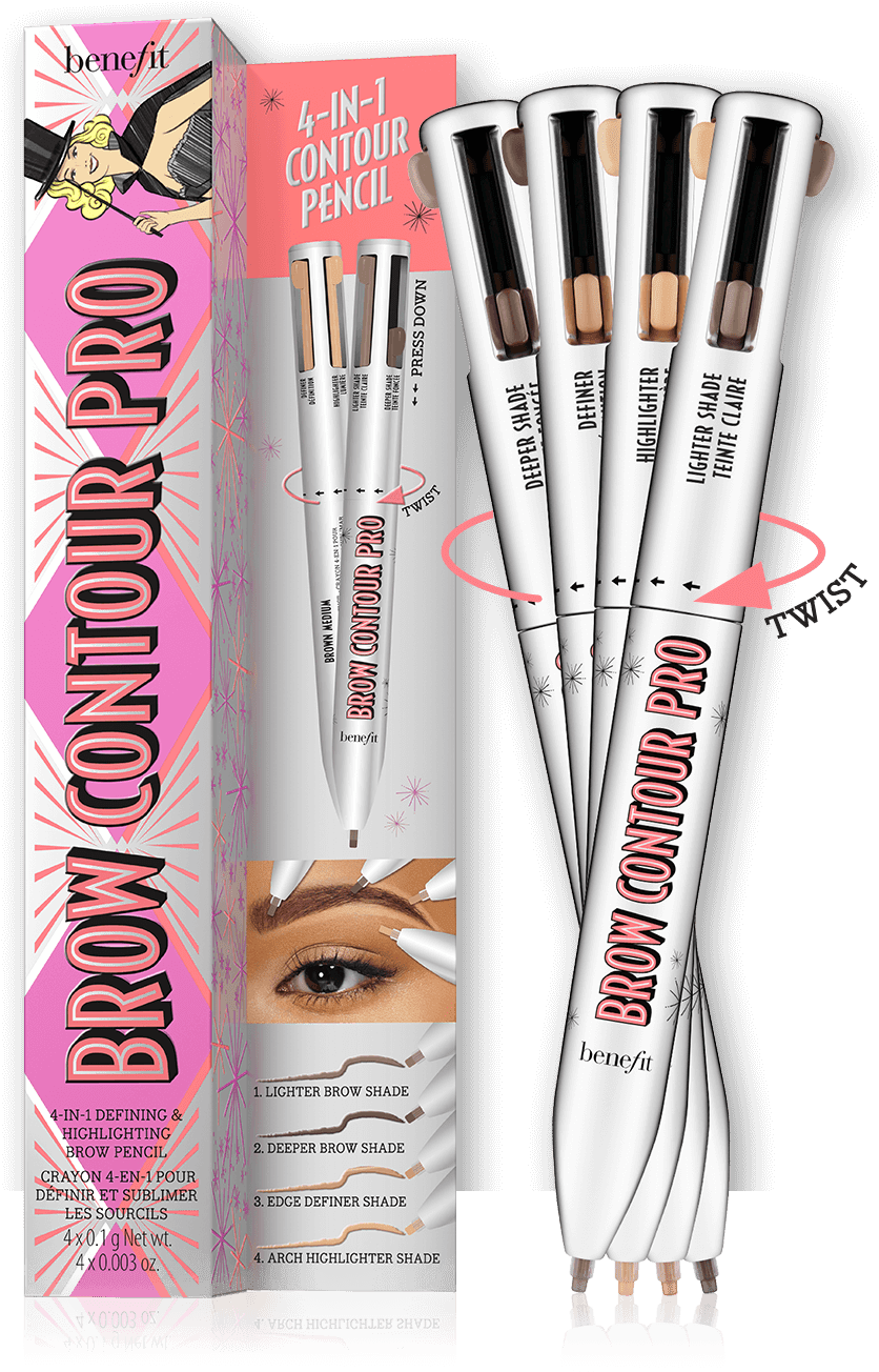 Turn Shapeless, Flat Brows Into Defined, Contoured - Benefit Brow Contour Pro (1220x1380), Png Download
