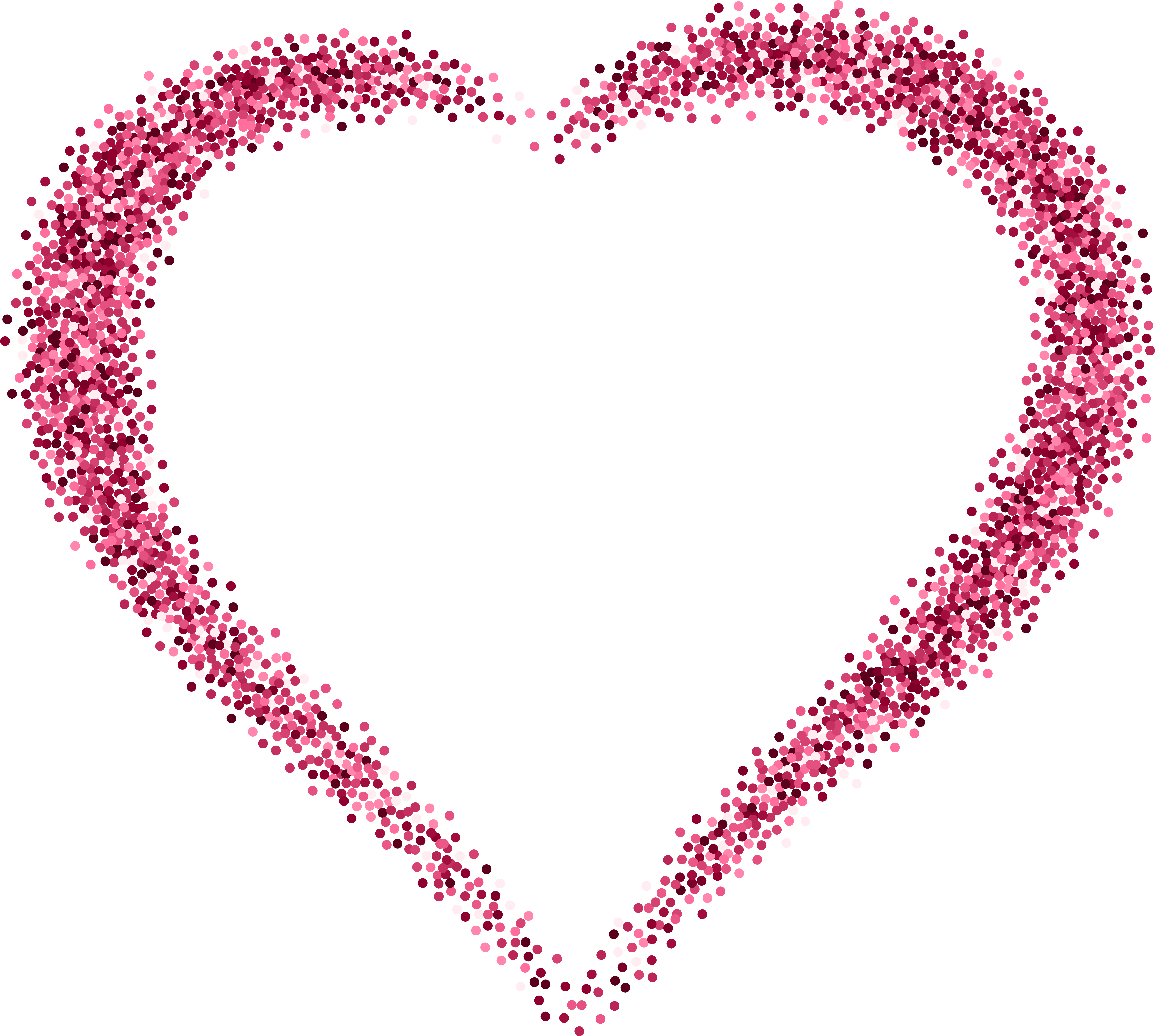 Pink Hearts Png (8000x7177), Png Download