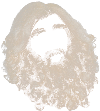 Father Christmas Beard And Hair Transparent Background - Santa Beard Transparent Background (443x430), Png Download