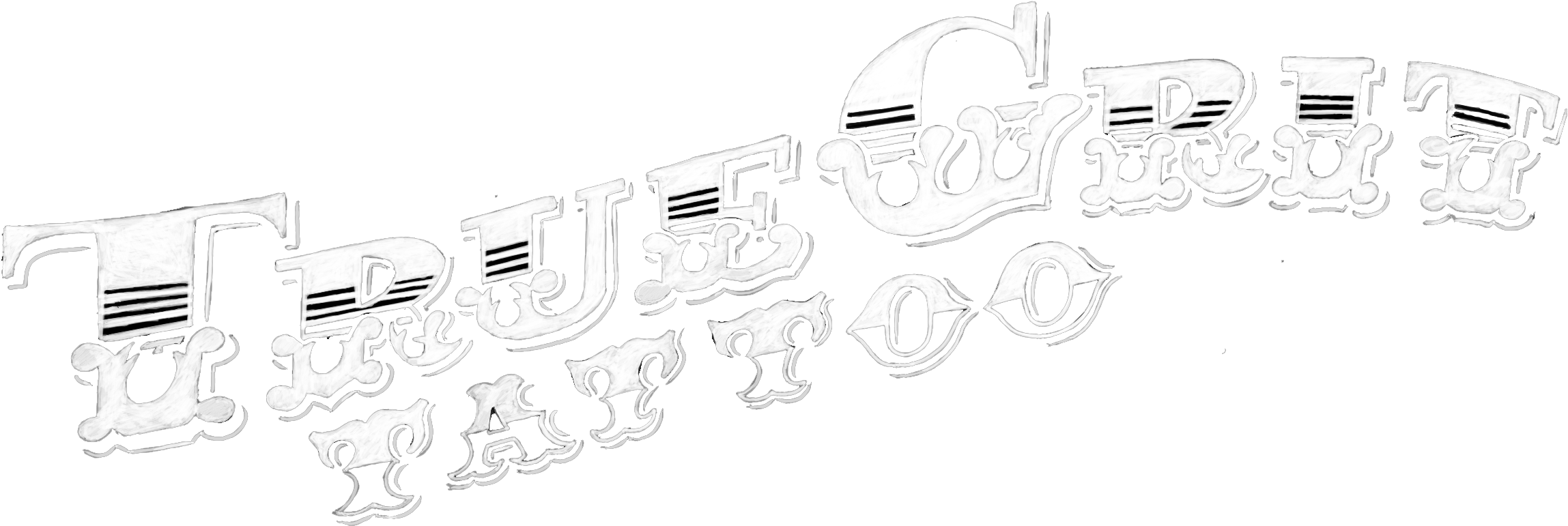 True Grit Tattoo (2340x800), Png Download