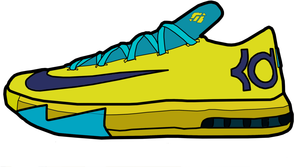 Nike Shoe Drawing At Getdrawings - Nike Shoe Cartoon (1024x853), Png Download