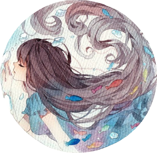 Pixiv Id 4656825 Image - Dibujos En Acuarela Anime (564x520), Png Download