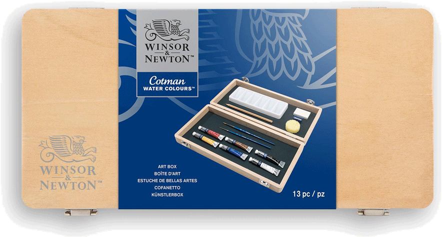 Winsor & Newton Cotman Watercolor Small Wood Box Set - Winsor & Newton W&n Winton Small Art Box (1000x666), Png Download