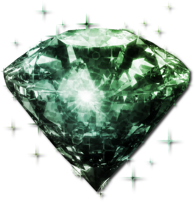 Green Diamond Png By Jssanda - Rainbow Diamond Png (882x905), Png Download