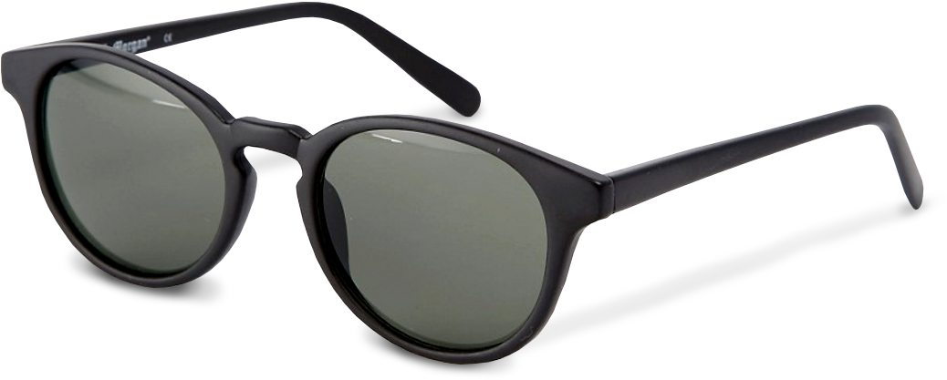 Deal Of The Day - Aj Morgan Round Sunglasses In Black (1056x440), Png Download