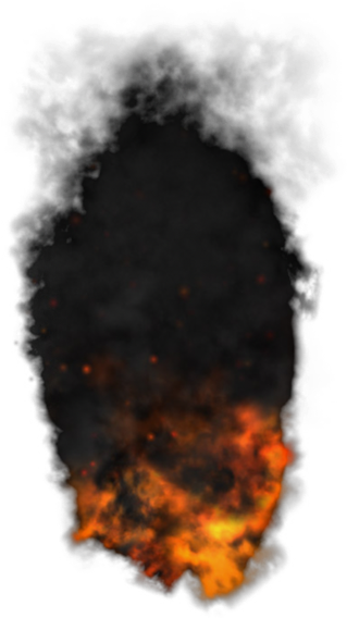 Smoke-008 - Smoke And Fire Clip Art (269x480), Png Download