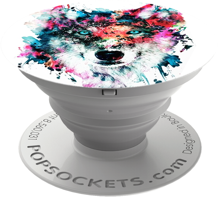 Popsocket With A Wolf (750x750), Png Download