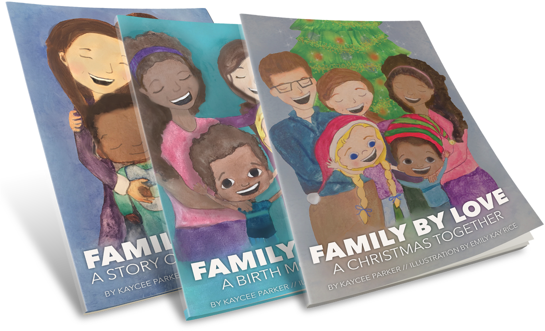 Each 40 Pages With Beautiful Watercolor Illustration - Family By Love: A Story Of Open Adoption (1100x712), Png Download