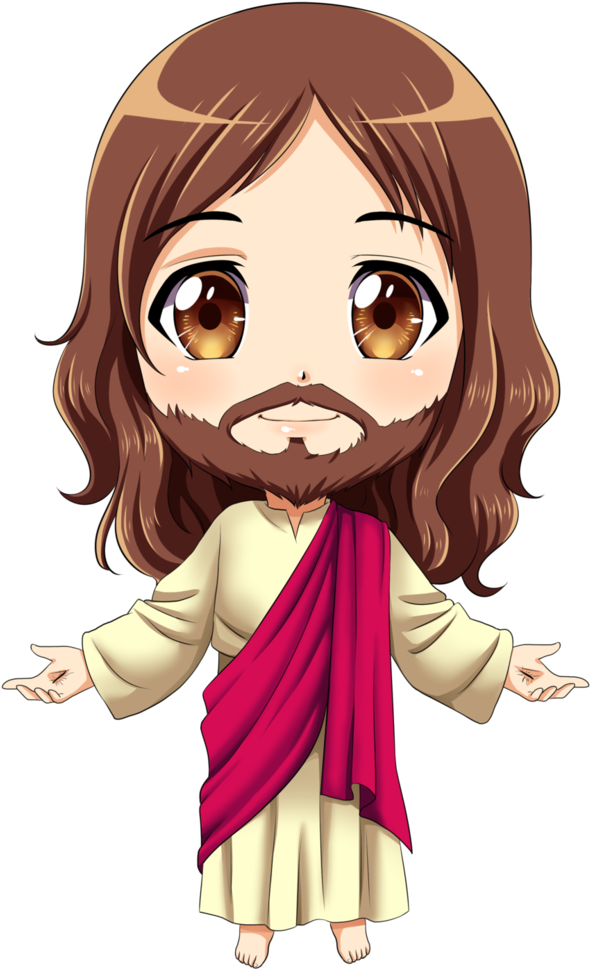 Jesus Chibi By Karis-coba Christian Drawings, Holy - Jesus Chibi (711x1124), Png Download