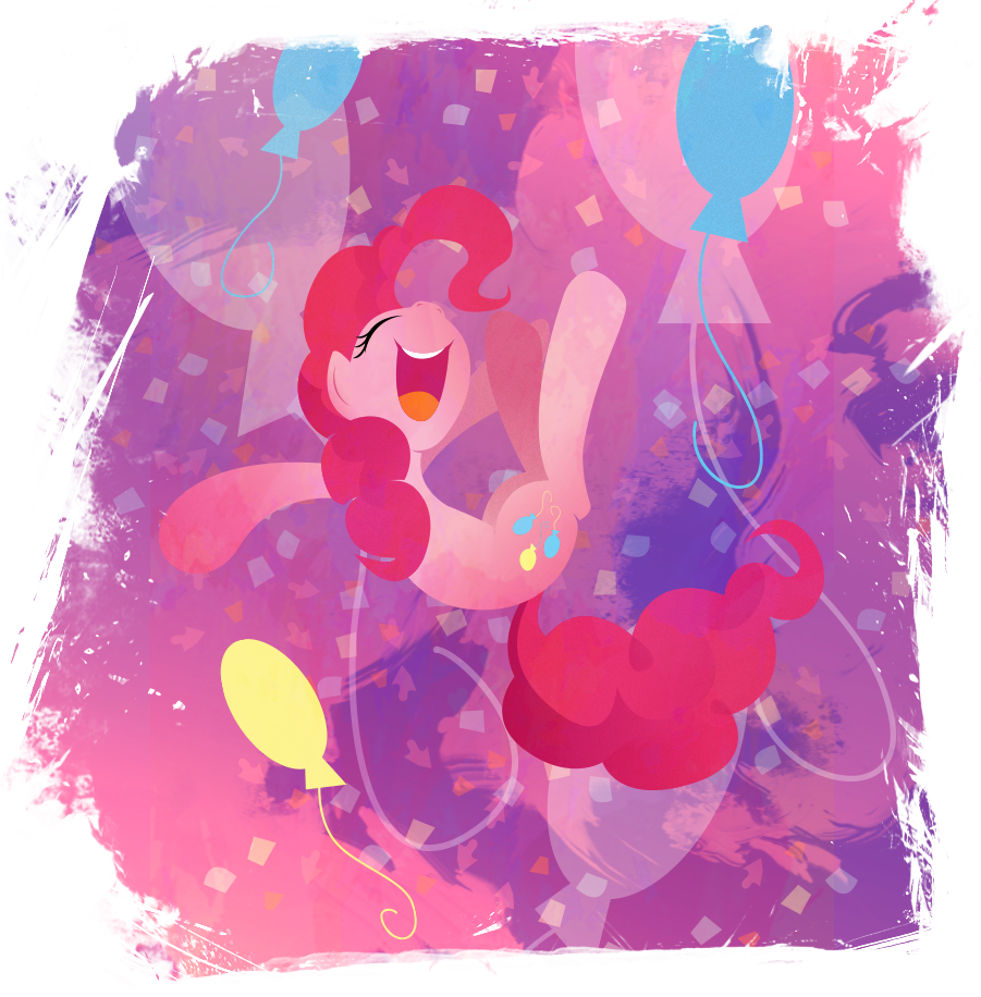 Pinkie Pie My Little Pony - Pinkie Pie Party Art (901x916), Png Download