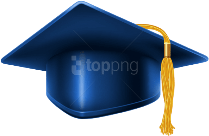 School Clipart, Graduation Caps, High Quality Images, - Blue Graduation Cap Png (600x389), Png Download