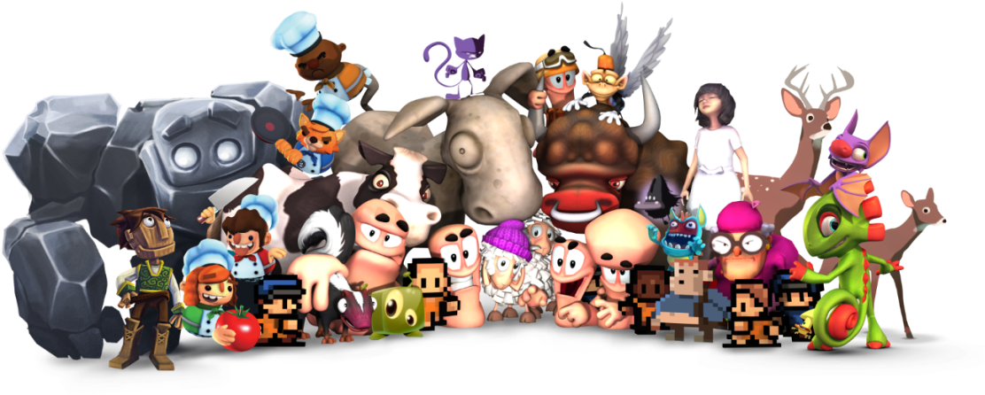 Team17gameslabel - Team 17 (1200x600), Png Download