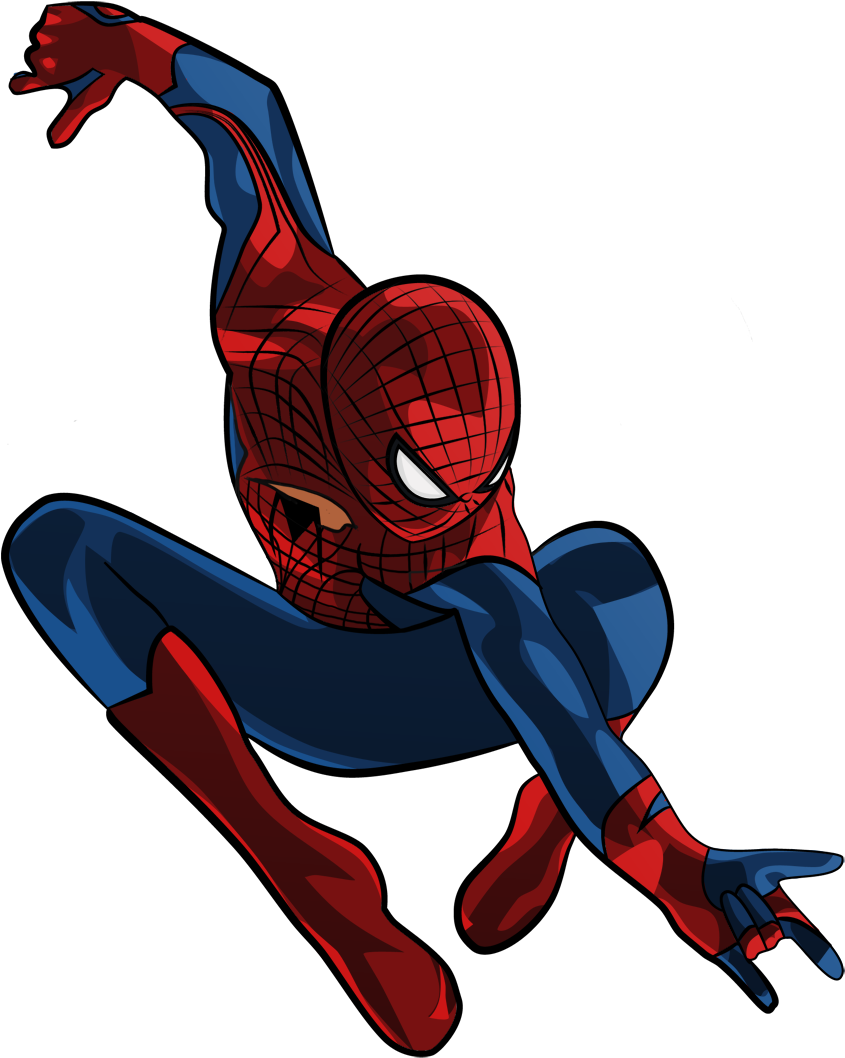 Movie Amazing Spider Man Clipart - Spiderman Into The Spider Verse Png (1000x1119), Png Download