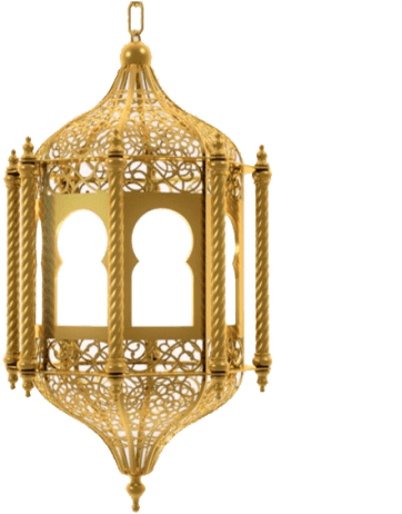 Free Png Ramadan Lamp Gold Png Images Transparent - Eid Mubarak Lamp Png (480x492), Png Download