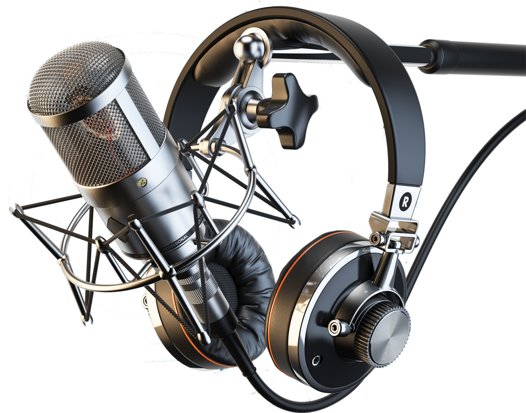 Microphone And Headphones (1200x900), Png Download