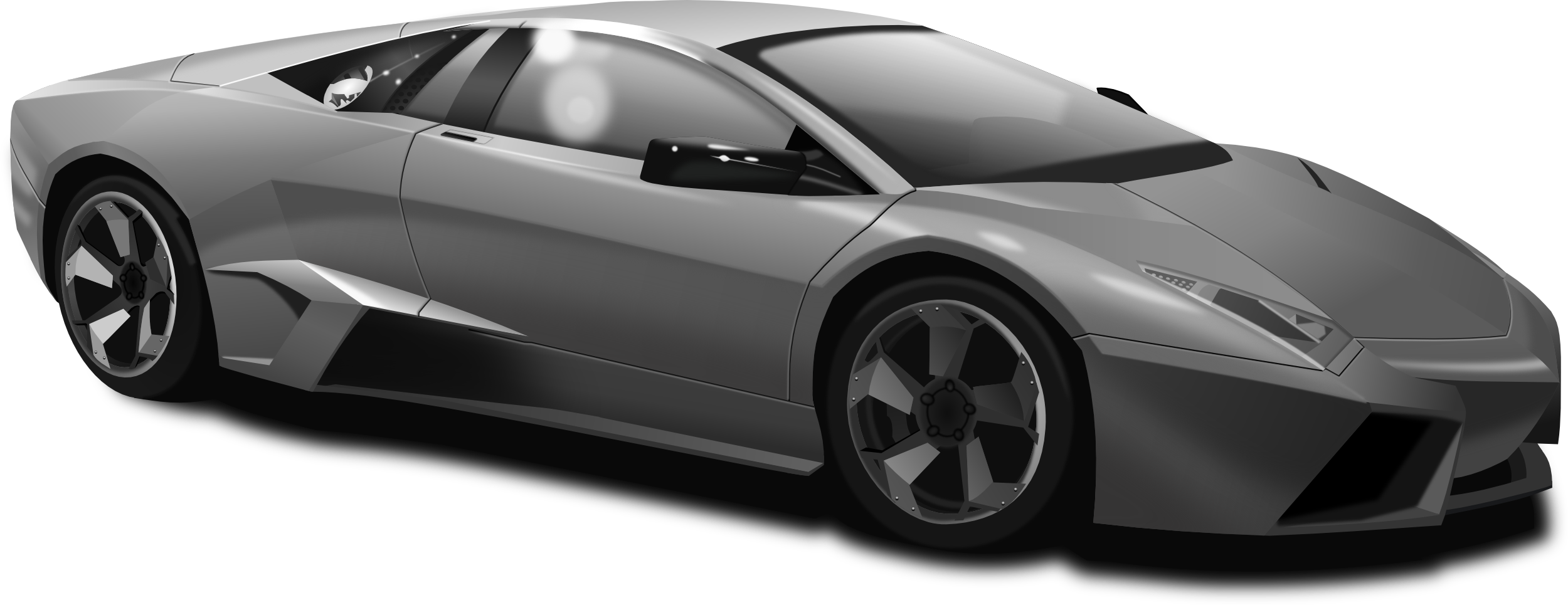 Lamborghini Png Image - Lamborghini Png (2500x965), Png Download