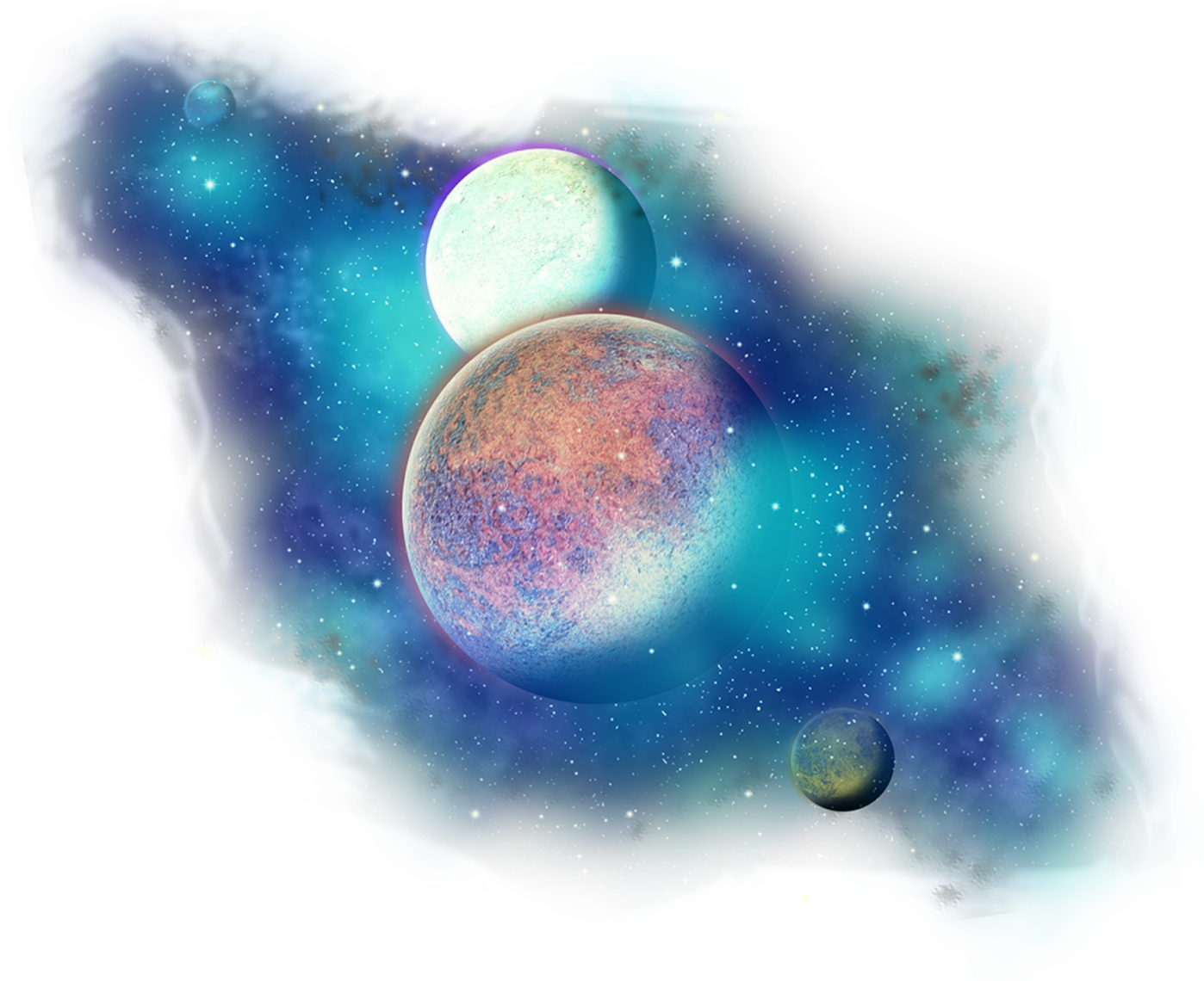 Freetoedit Clipart Stars Galaxy - Transparent Background Planet Png (1600x1200), Png Download