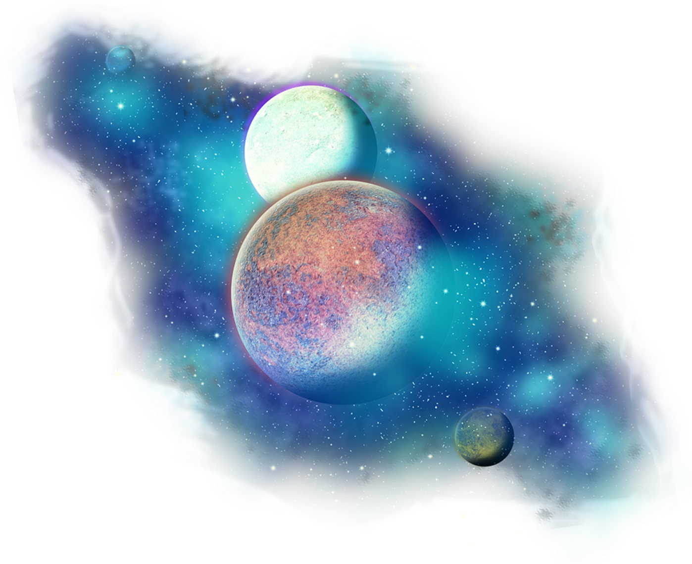 Freetoedit Clipart Stars Galaxy - Transparent Background Planet Png ...