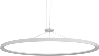 Circa Round Flat Panel Led Luminaire - Lighting (500x500), Png Download