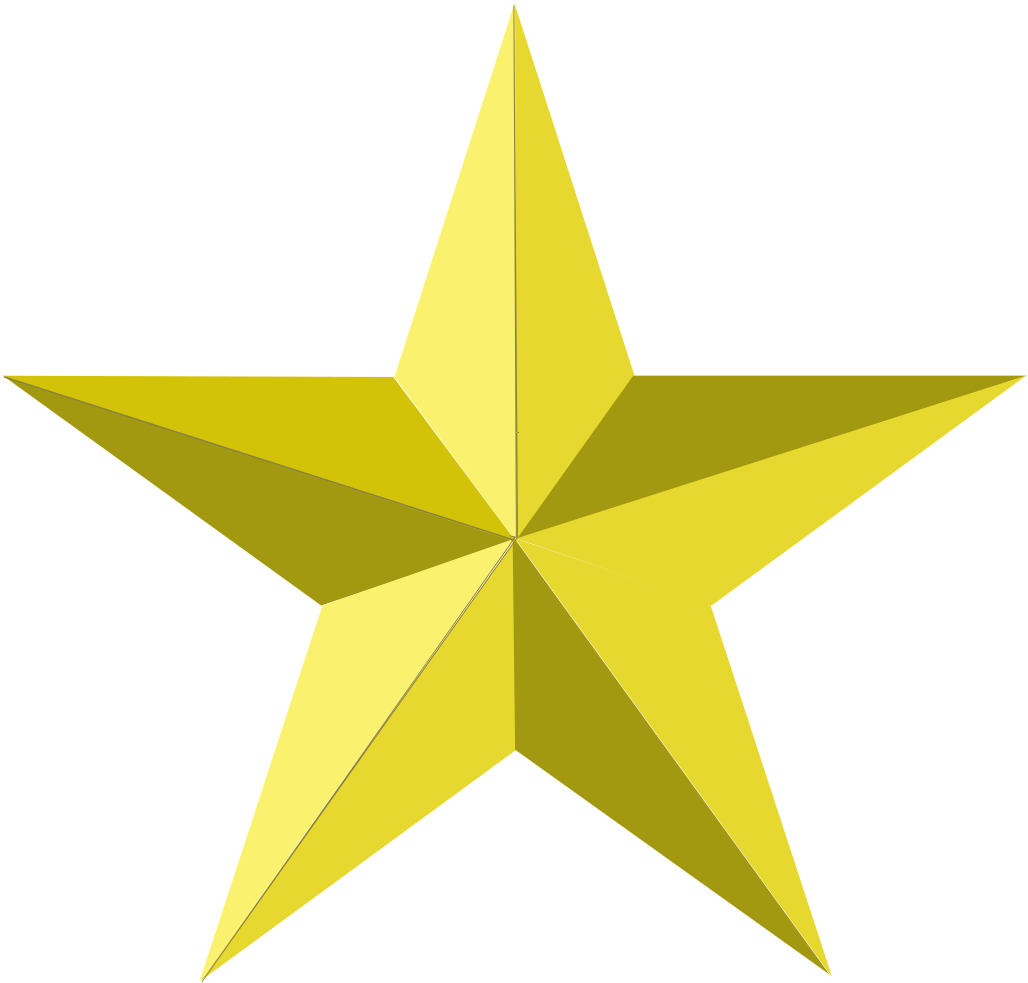 Star Collection - Star With No Background (1070x1024), Png Download