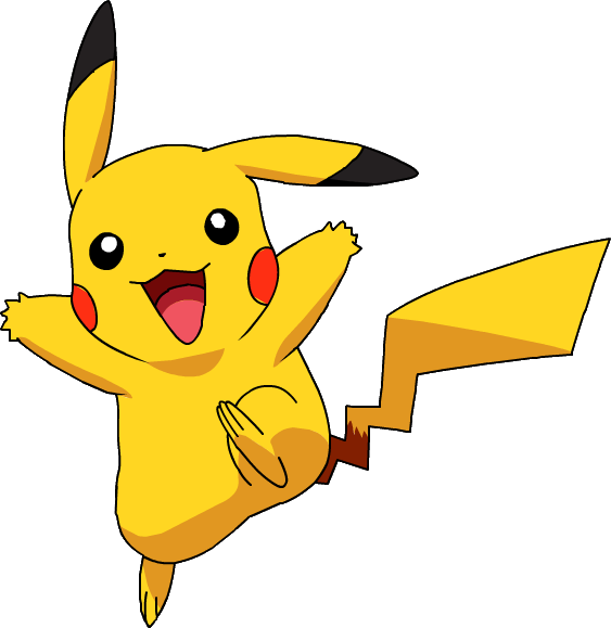 Ash Pikachu Anime - Pikachu Png (563x579), Png Download